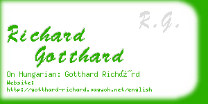 richard gotthard business card